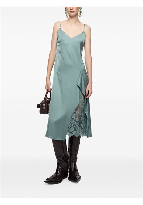abito satin donna verde salvia ACNE STUDIOS | A20926ABC